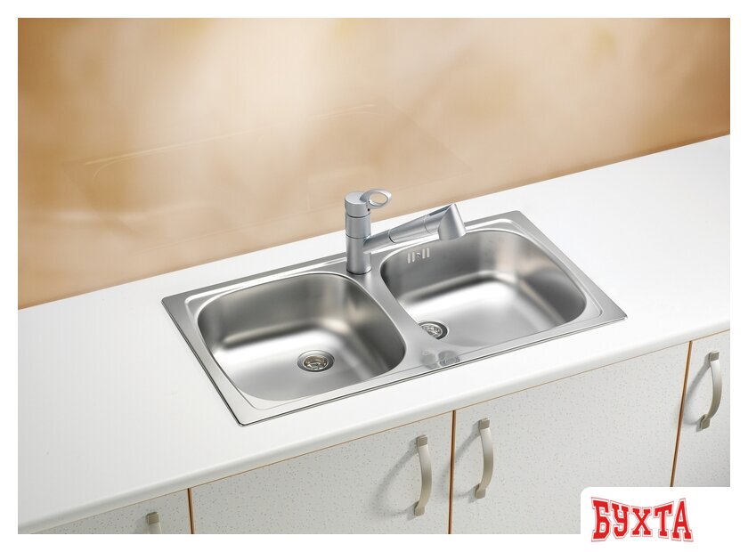 Кухонная мойка Alveus Basic 160 Satin-90 2