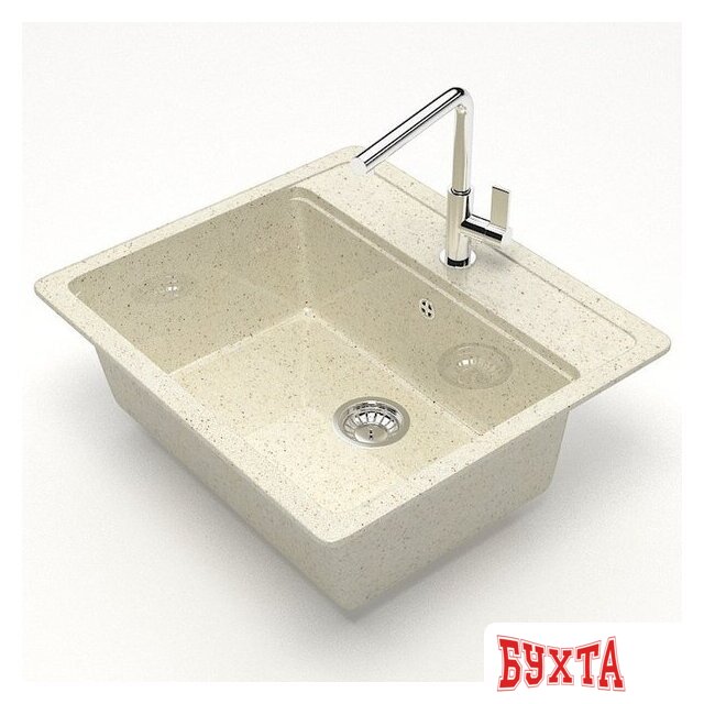 Кухонная мойка MARRBAXX Карельский камень модель 9/Q2 F009Q002 (бежевый) 2