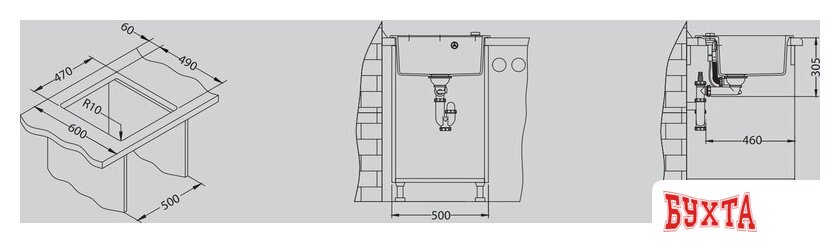 Кухонная мойка Alveus Formic 20 (шоколадный) 3