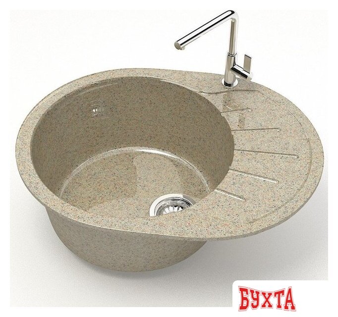 Кухонная мойка MARRBAXX Карельский камень модель 10/Q5 F010Q005 (песочный) 2