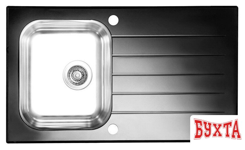Кухонная мойка Alveus Glassix 10 Black [1099450] 1