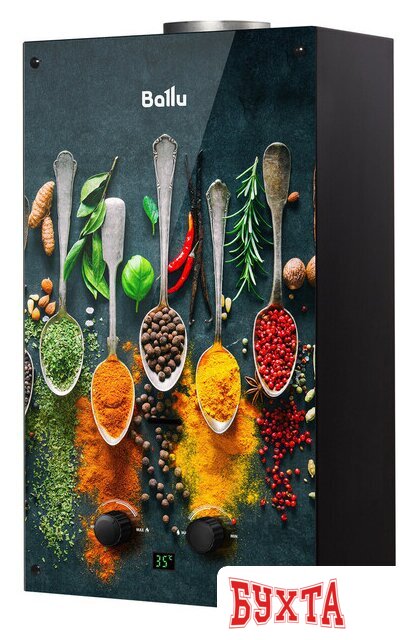 Газовая колонка Ballu GWH 10 Fiery Glass Curry 1