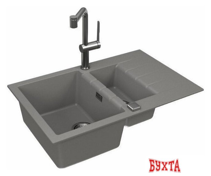 Кухонная мойка Alveus Cadit 70 (бетон G81) 2