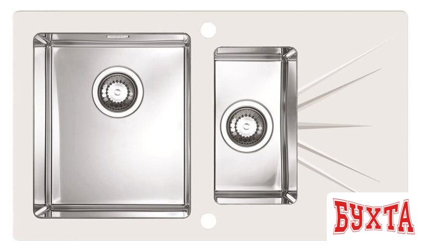 Кухонная мойка Alveus Karat 20 White Left [1102773] 1