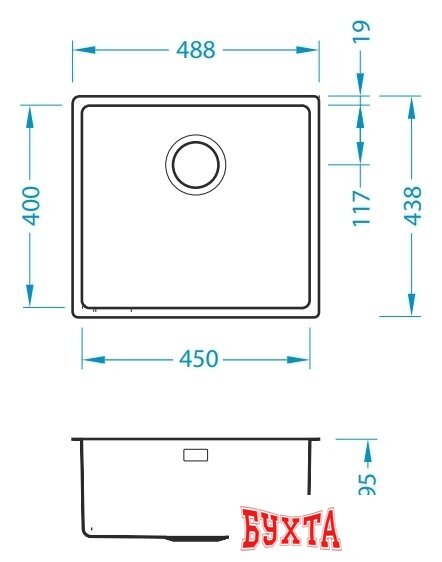 Кухонная мойка Alveus Kombino 40 F/S 2