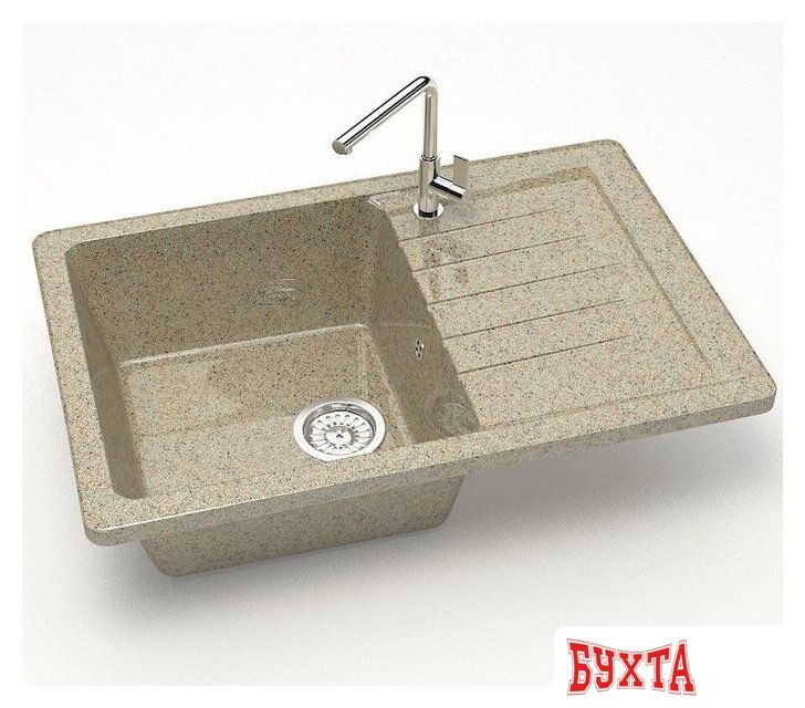 Кухонная мойка MARRBAXX Карельский камень модель 16/Q5 F016Q005 (песочный) 2