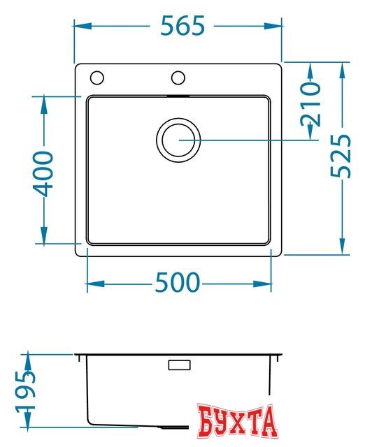 Кухонная мойка Alveus Pure 70 3