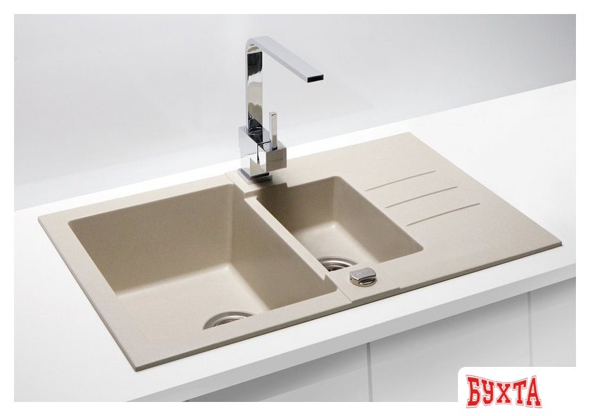 Кухонная мойка Alveus Rock 70 Beige G55 2