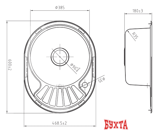 Кухонная мойка IDDIS Suno SUN60SRi77 2