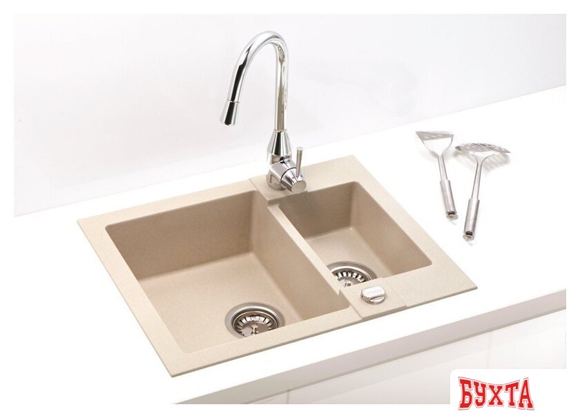 Кухонная мойка Alveus Rock 80 Beige G55 2
