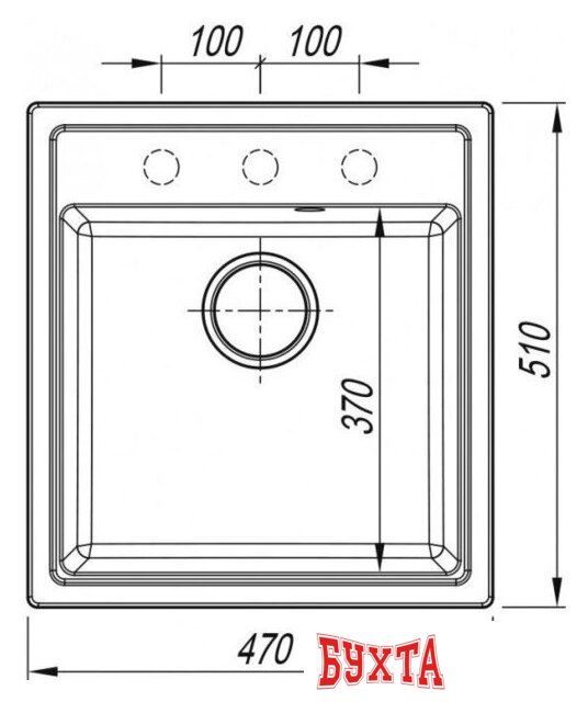 Кухонная мойка ARFEKA Dalago 47 Wet Graphite 5