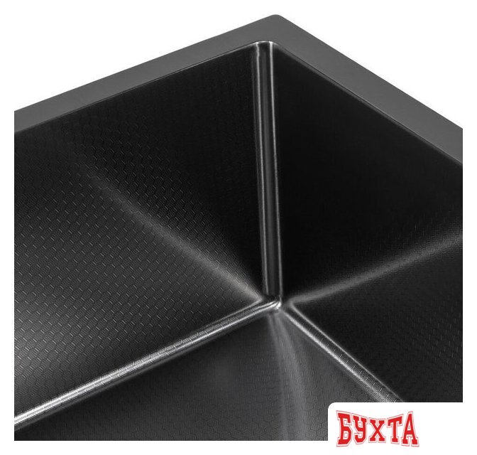 Кухонная мойка ARFEKA ECO AR 450*450 BLACK PVD NANO DECOR (настольная) 3