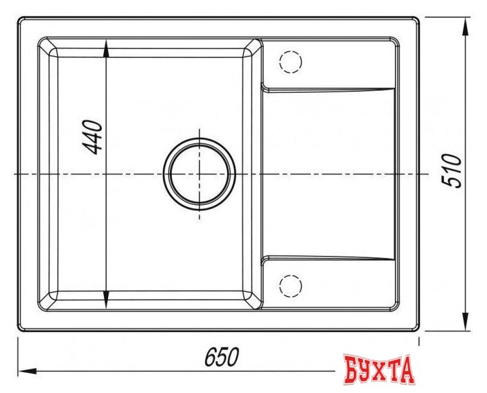 Кухонная мойка ARFEKA ZIA 65 Shadow Grey 5