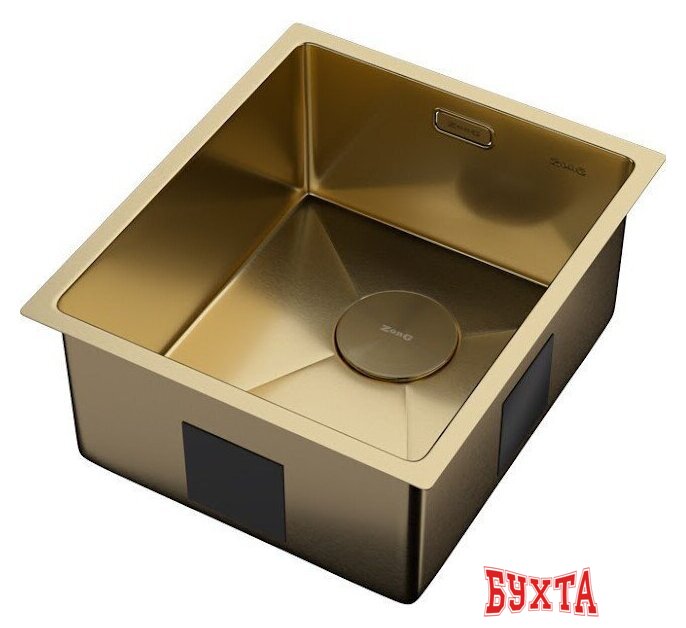 Кухонная мойка ZorG Zerox 38 U / IF PVD Gold 2