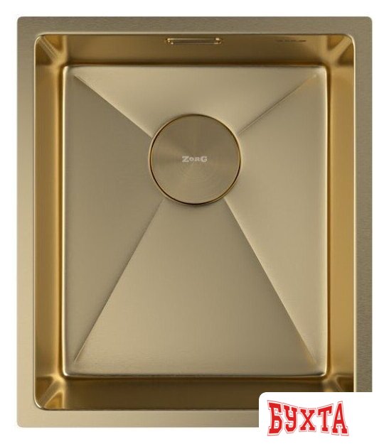 Кухонная мойка ZorG Zerox 38 U / IF PVD Gold 3