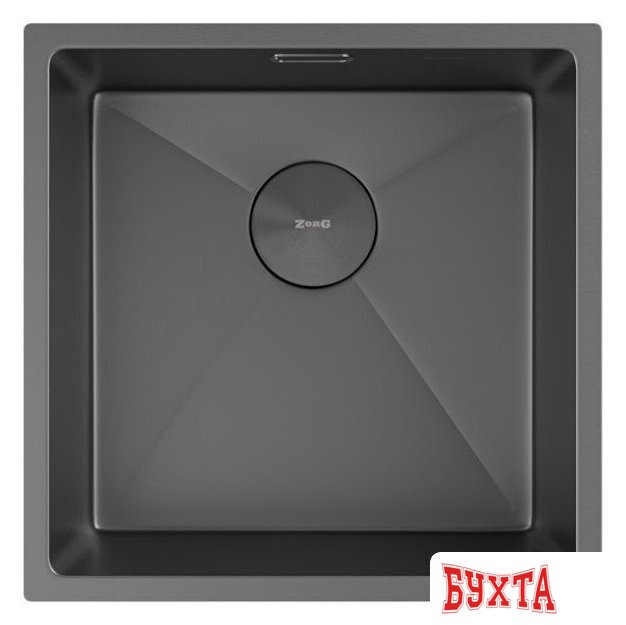 Кухонная мойка ZorG Zerox 44 U / IF Zurinox PVD Gunblack 3