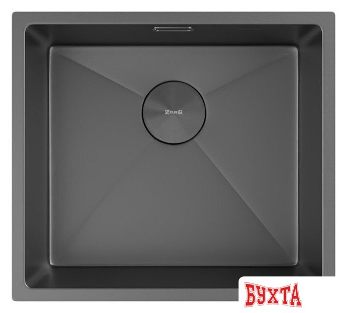 Кухонная мойка ZorG Zerox 49 U / IF Zurinox PVD Gunblack 3