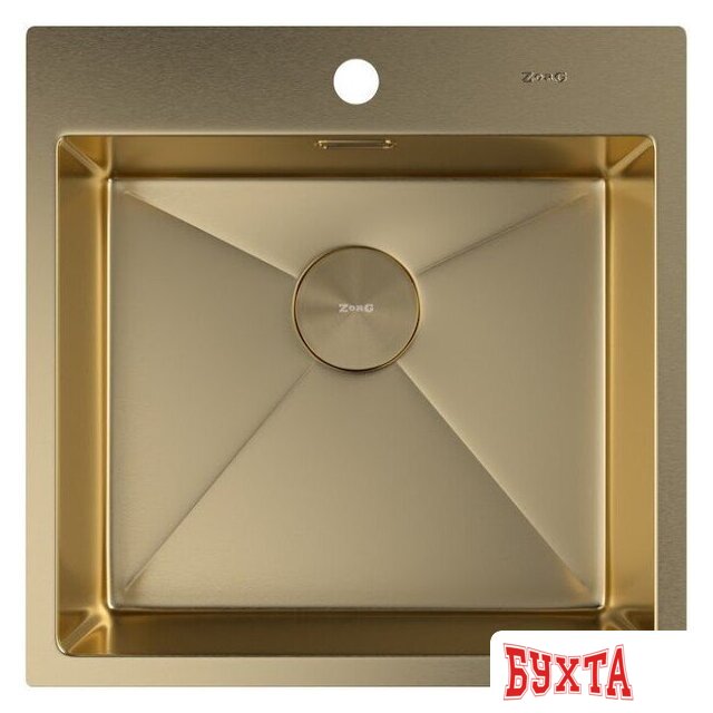 Кухонная мойка ZorG Zerox 51 IF PVD Gold 3