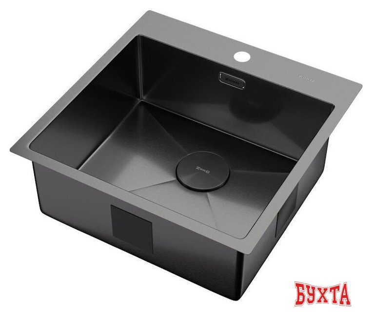 Кухонная мойка ZorG Zerox 51 IF PVD Gunblack 2