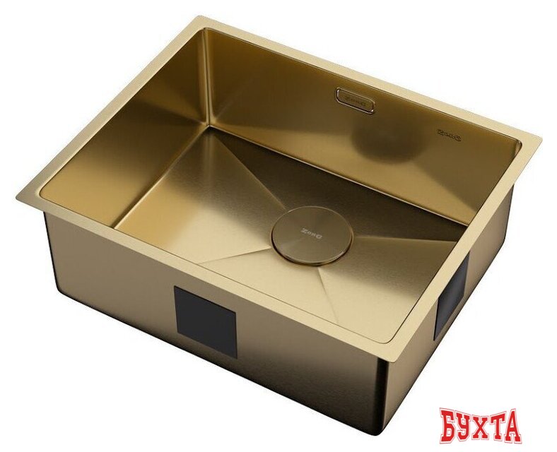 Кухонная мойка ZorG Zerox 54 U / IF PVD Gold 2