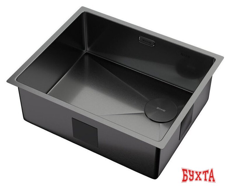 Кухонная мойка ZorG Zerox 54 U / IF Side SF PVD Gunblack 2