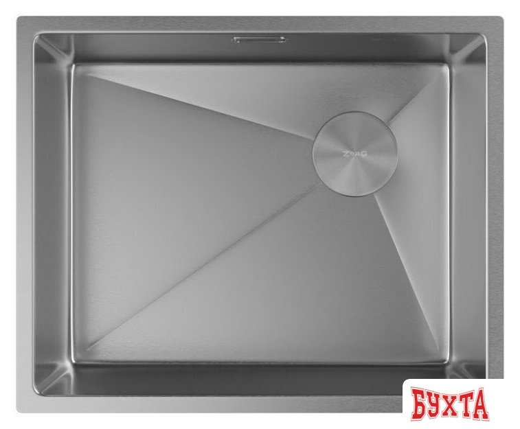 Кухонная мойка ZorG Zerox 54 U / IF Side SF Steel 3