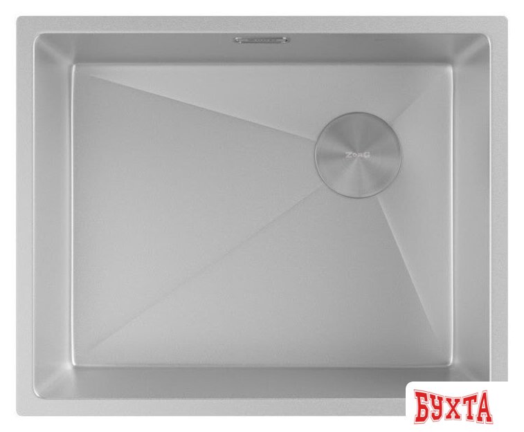 Кухонная мойка ZorG Zerox 54 U / IF Side SF Zurinox Steel 3