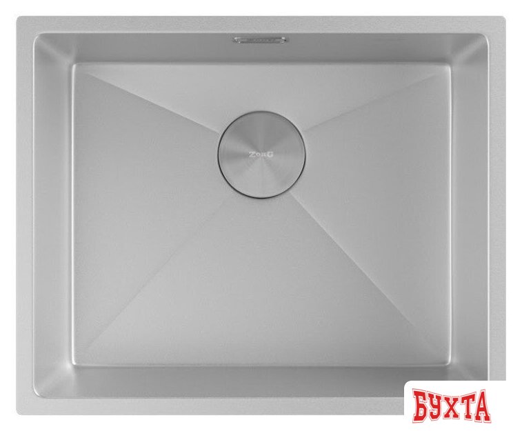 Кухонная мойка ZorG Zerox 54 U / IF Zurinox Steel 3