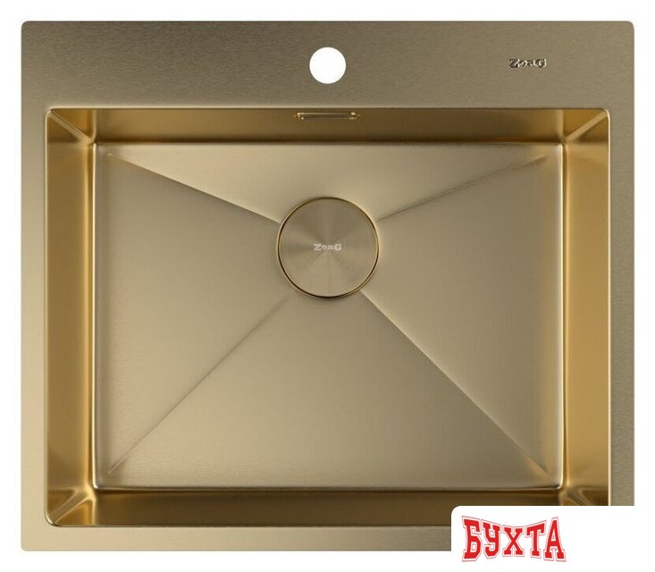 Кухонная мойка ZorG Zerox 59 IF PVD Gold 3