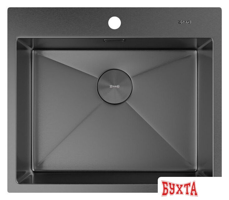 Кухонная мойка ZorG Zerox 59 IF PVD Gunblack 3