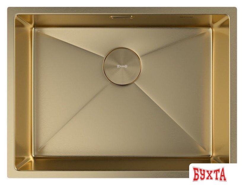 Кухонная мойка ZorG Zerox 59 U / IF PVD Gold 3