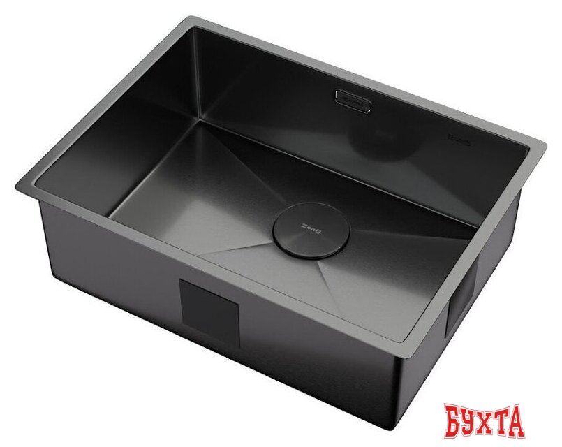 Кухонная мойка ZorG Zerox 59 U / IF PVD Gunblack 2