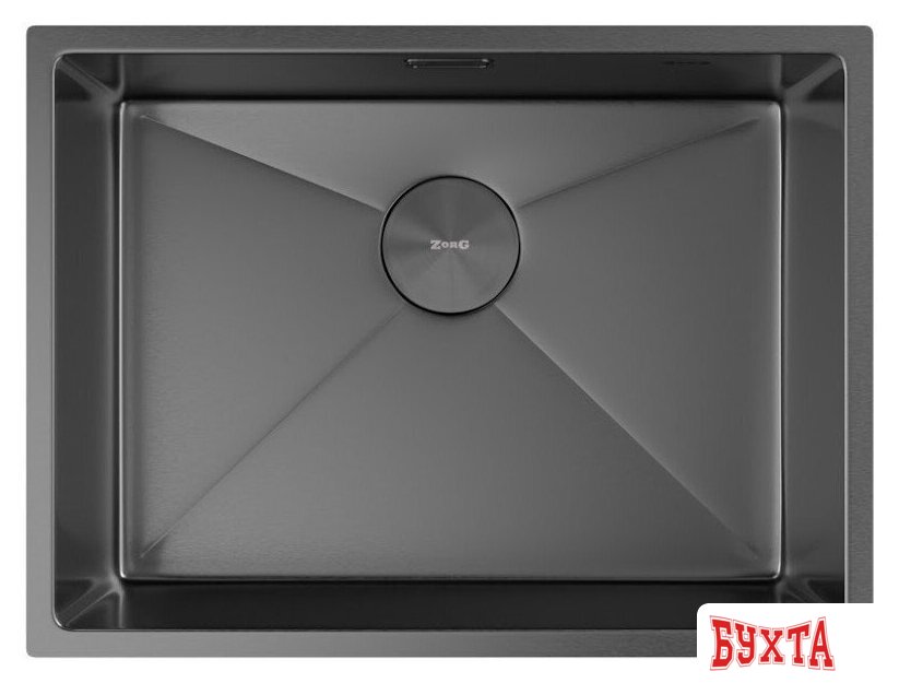 Кухонная мойка ZorG Zerox 59 U / IF PVD Gunblack 3
