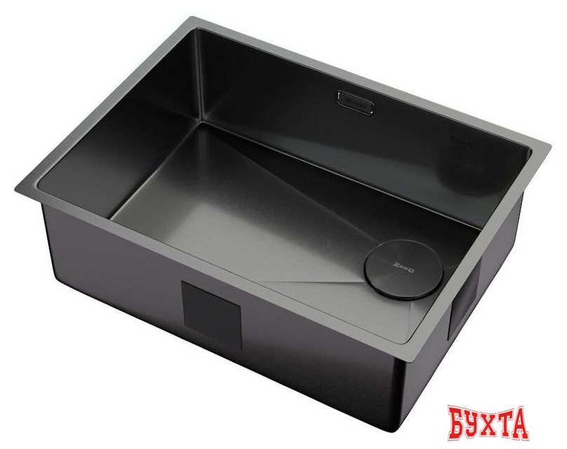 Кухонная мойка ZorG Zerox 59 U / IF Side SF PVD Gunblack 2