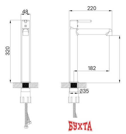 Смеситель IDDIS Aiger AIGSB01i01 5