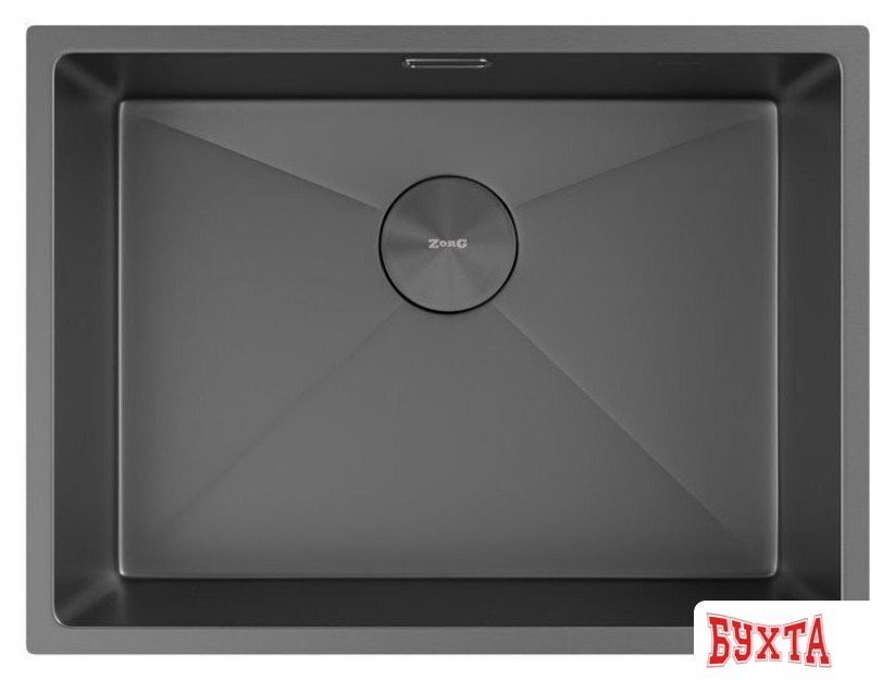 Кухонная мойка ZorG Zerox 59 U / IF Zurinox PVD Gunblack 3