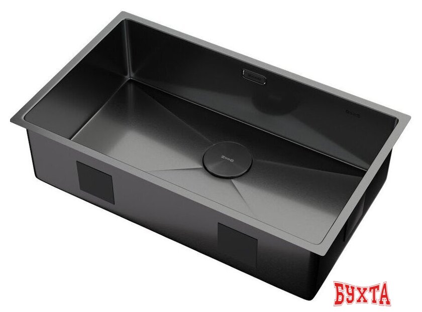Кухонная мойка ZorG Zerox 74 U / IF PVD Gunblack 2