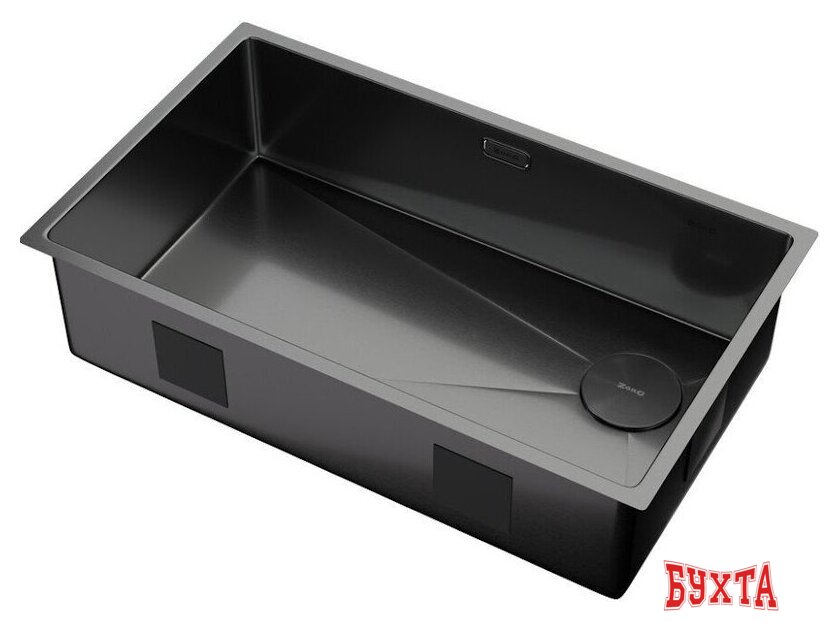 Кухонная мойка ZorG Zerox 74 U / IF Side SF PVD Gunblack 2