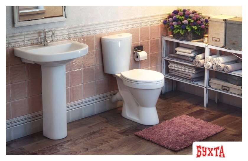 Унитаз напольный Rosa Элегант (белый) 2