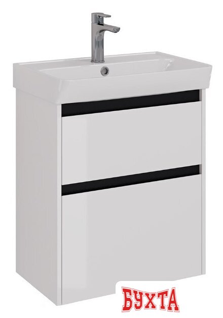 Мебель для ванных комнат Lemark Тумба под умывальник Combi 60 LM03C60T (белый глянец) 4