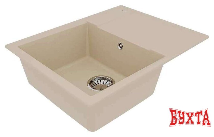 Кухонная мойка Lemark Imandra 9910020 (бежевый) 2