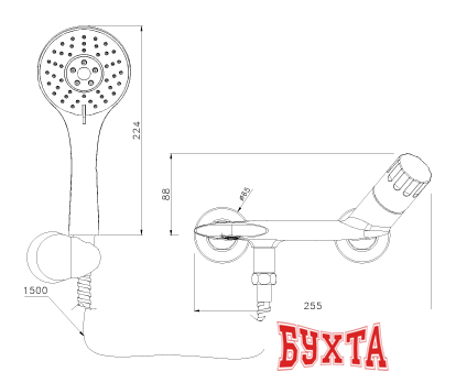 Смеситель Lemark Wing LM5302C 2