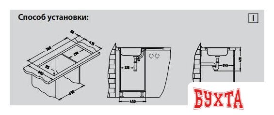 Кухонная мойка Alveus Basic 150 1136532 3