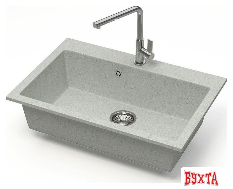 Кухонная мойка MARRBAXX Карельский камень модель 39/Q10 (светло-серый) 2