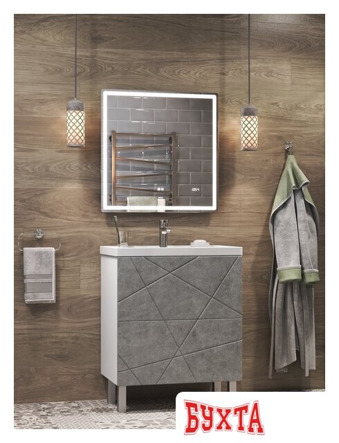 Мебель для ванных комнат Vigo Зеркало Geometry Luxe 700 2