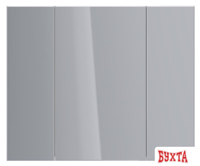 Мебель для ванных комнат Lemark Шкаф с зеркалом Universal 100 LM100ZS-U (белый глянец) 2