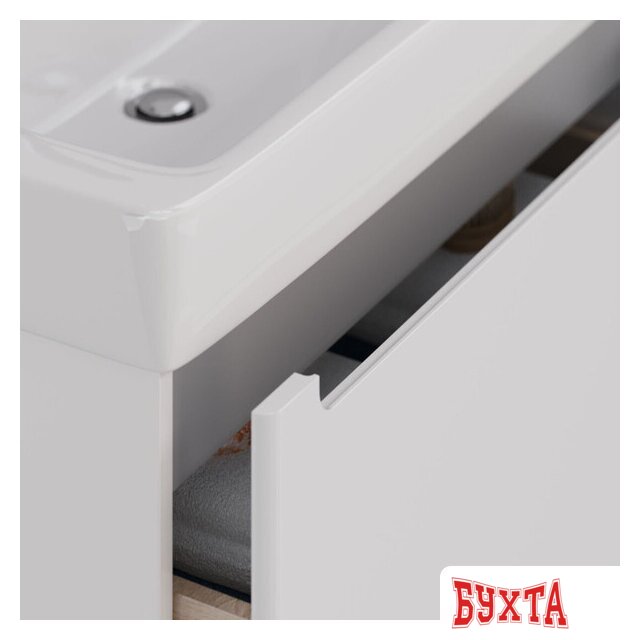 Мебель для ванных комнат Lemark Тумба под умывальник Buno Mini 80 LM05BM80T (белый глянец) 5