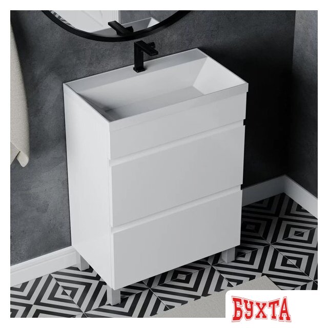 Мебель для ванных комнат Vela Тумба под умывальник Vela Мира 60Н под Classica Slim TU20984