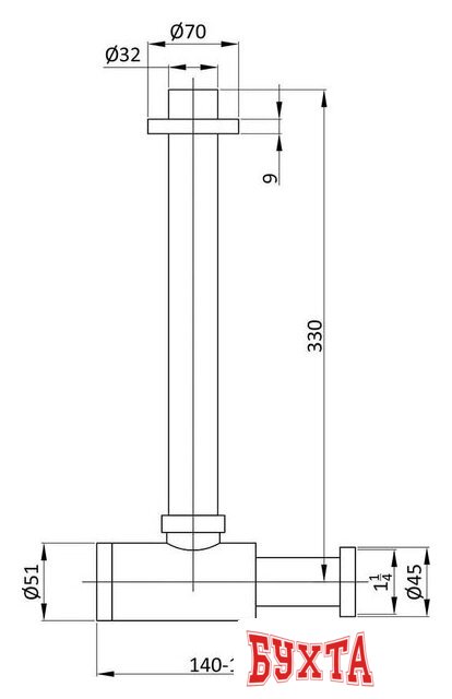 Сифон Vincea VSPH-1B01CH 2