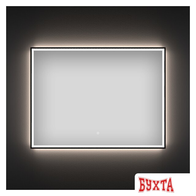 Мебель для ванных комнат Wellsee Зеркало с фронтальной LED-подсветкой 7 Rays' Spectrum 172201330, 90 х 70 см (с сенсором и регулировкой яркости освещения)